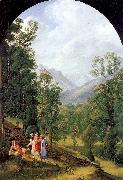 Olivier, Johann Heinrich Ferdinand Landscape near Berchtesgaden oil on canvas